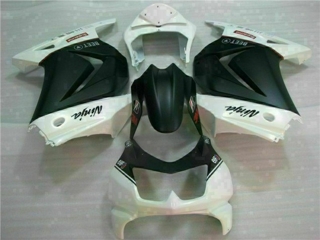 Weiß Schwarz Ninja 3M EX250 08-12 Verkleidungen Weiß Schwarz Ninja 3M EX250 08-12 Verkleidungen