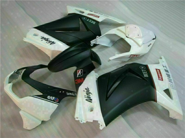 Weiß Schwarz Ninja 3M EX250 08-12 Verkleidungen Weiß Schwarz Ninja 3M EX250 08-12 Verkleidungen