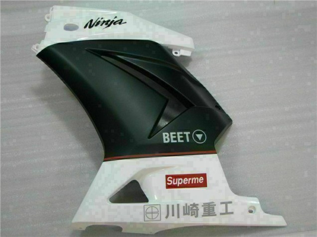 Weiß Schwarz Ninja 3M EX250 08-12 Verkleidungen Weiß Schwarz Ninja 3M EX250 08-12 Verkleidungen