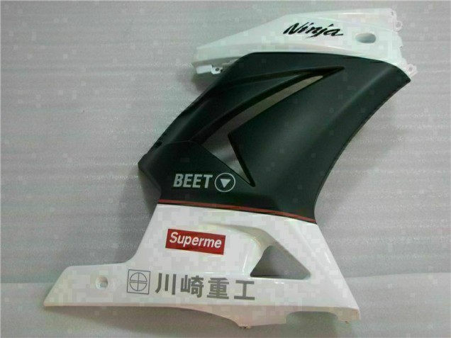 Weiß Schwarz Ninja 3M EX250 08-12 Verkleidungen Weiß Schwarz Ninja 3M EX250 08-12 Verkleidungen