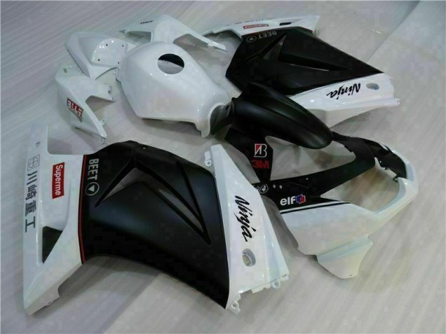Weiß Schwarz Ninja EX250 08-12 Verkleidungen