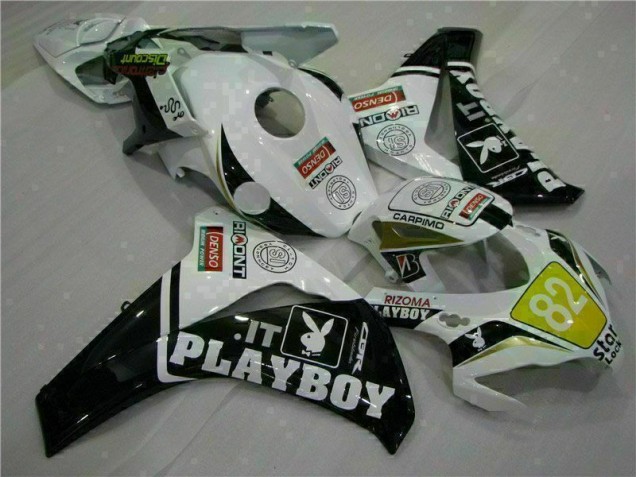 Weiß Schwarz Playboy CBR 1000 RR 08-11 Verkleidungen
