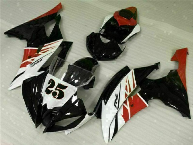 Weiß Schwarz R6 08-16 Vollverkleidung Weiß Schwarz R6 08-16 Vollverkleidung