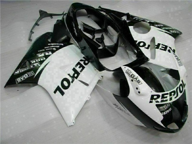 Weiß Schwarz Repsol CBR 1100 XX 96-07 Verkleidungen Weiß Schwarz Repsol CBR 1100 XX 96-07 Verkleidungen