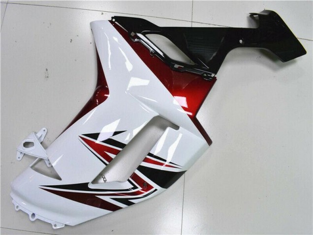 Weiß Schwarz Rot ZX6R 07-08 Verkleidungen Weiß Schwarz Rot ZX6R 07-08 Verkleidungen