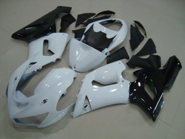 Weiß Schwarz ZX6R 05-06 Verkleidungen
