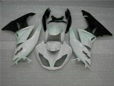 Weiß Schwarz ZX6R 09-12 Verkleidung