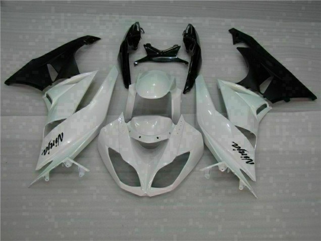 Weiß Schwarz ZX6R 09-12 Verkleidung