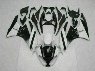 Weiß Schwarz ZX6R 09-12 Verkleidungen