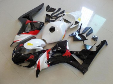 Weiß Schwarz mit Kein Aufkleber CBR 1000 RR 06-07 Verkleidungen