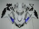 Weiß Silber Blau GSXR 600 / 750 K8 08-10 Verkleidungen Weiß Silber Blau GSXR 600 / 750 K8 08-10 Verkleidungen