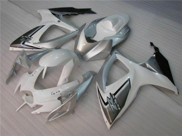 Weiß Silber GSXR 600 / 750 K6 06-07 Verkleidungen