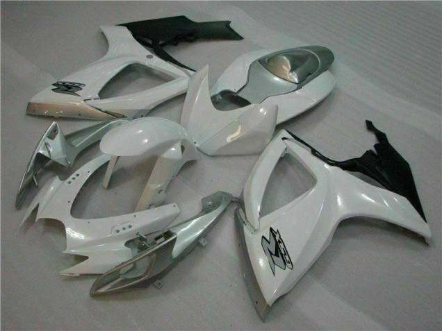 Weiß Silber GSXR 600 / 750 K6 06-07 Verkleidungen & Plastik Weiß Silber GSXR 600 / 750 K6 06-07 Verkleidungen & Plastik