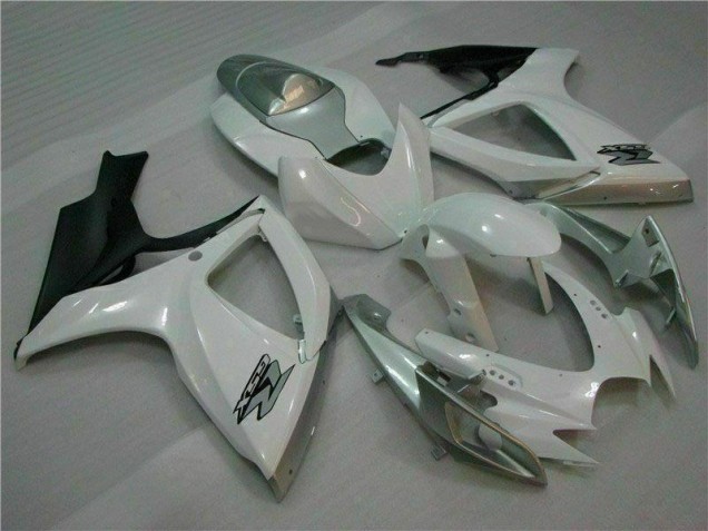 Weiß Silber GSXR 600 / 750 K6 06-07 Verkleidungen & Plastik Weiß Silber GSXR 600 / 750 K6 06-07 Verkleidungen & Plastik