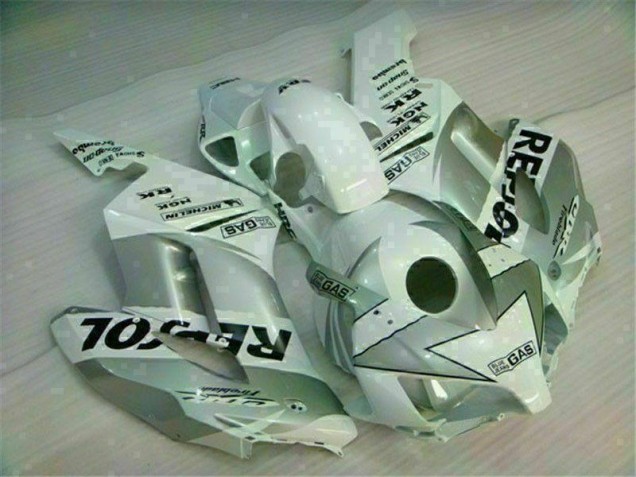 Weiß Silber Repsol CBR 1000 RR 04-05 Verkleidungen