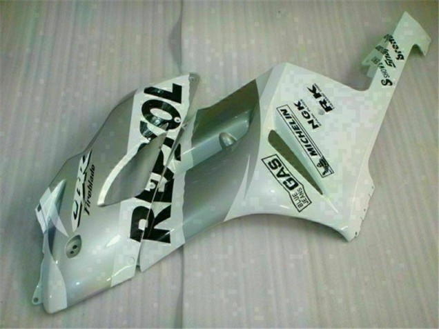 Weiß Silber Repsol CBR 1000 RR 04-05 Verkleidungen