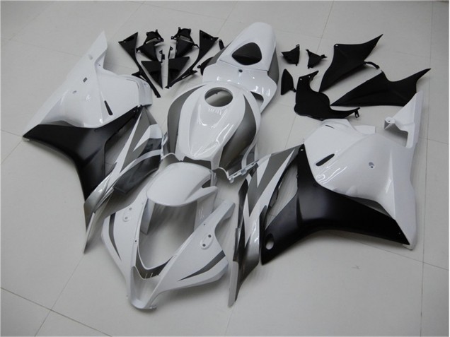 Weiß Silber Schwarz CBR 600 RR 09-12 Verkleidungen