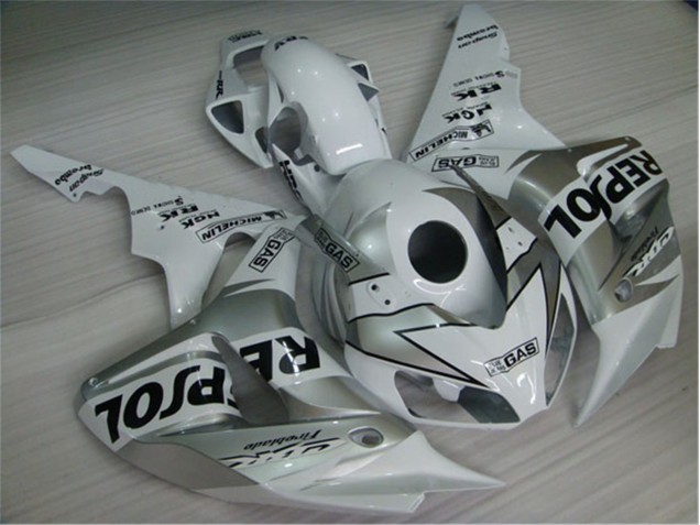 Weiß Silber Schwarz Repsol CBR 1000 RR 04-05 Verkleidungen