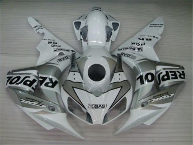 Weiß Silber Schwarz Repsol CBR 1000 RR 04-05 Verkleidungen