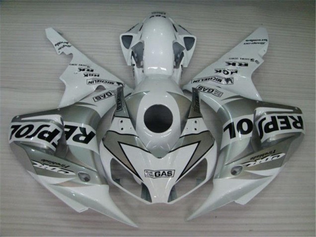 Weiß Silber Schwarz Repsol CBR 1000 RR 04-05 Verkleidungen