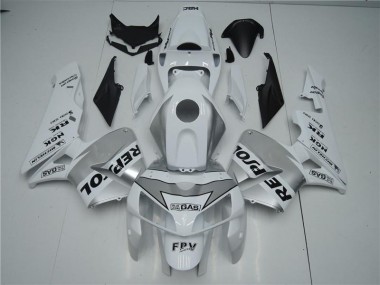 Weiß Silber Schwarz Repsol CBR 600 RR 05-06 Verkleidungen