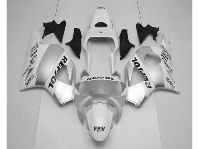 Weiß Silber Schwarz Repsol CBR 900 RR 954RR 02-03 Verkleidungen Weiß Silber Schwarz Repsol CBR 900 RR 954RR 02-03 Verkleidungen