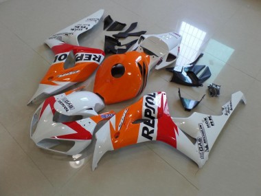 Weiß Und Orange Repsol CBR 1000 RR 06-07 Verkleidungen