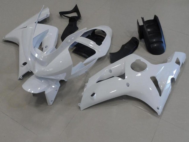 Weiß ZX6R 03-04 Verkleidungen Weiß ZX6R 03-04 Verkleidungen
