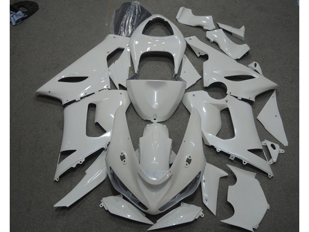 Weiß ZX6R 05-06 Verkleidungen Weiß ZX6R 05-06 Verkleidungen