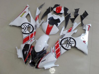 Weiß mit Big Yamaha Logo R6 08-16 Verkleidungen