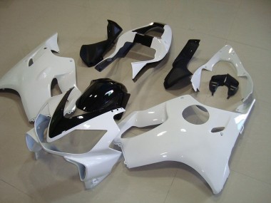 Weiß mit Schwarz Streifen CBR 600 F4i 01-03 Verkleidungen