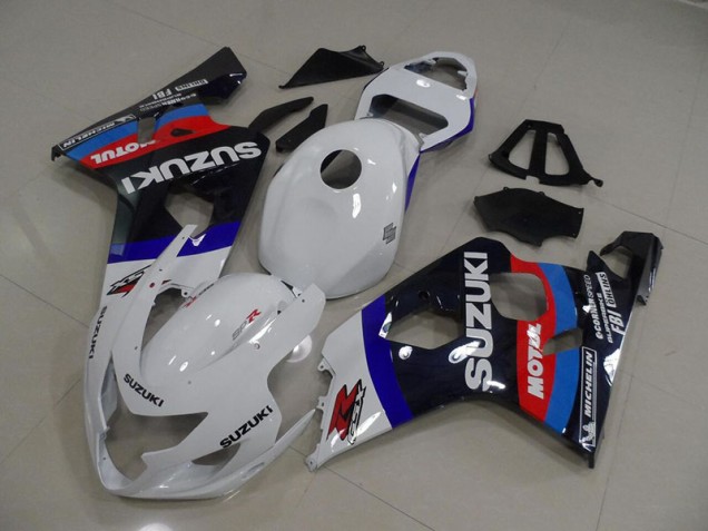 White Blau Motul GSXR 750 K4 04-05 Verkleidungen